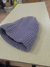 叶贺冬季帽子男女士毛线帽新款针织帽骑行保暖护耳包头帽加绒加厚棉帽 灰色 实拍图