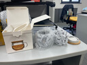 美斯尼 茶杯玻璃茶水分离杯子茶具竹盖带把手加厚耐热男女士玻璃杯 透明把 300毫升 实拍图