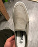 回力 Warrior 帆布鞋男鞋简约懒人款男士布鞋低帮一脚蹬薄款套脚休闲鞋 WXY-966 灰色 40 实拍图