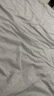 素时代床上四件套纯棉 A类100%全棉日式水洗棉被套1.5/1.8米床 灰密条 实拍图