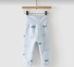 童泰秋冬5个月-4岁婴幼儿保暖衣服宝宝舒适家居内衣高腰闭裆裤 蓝色 80cm 实拍图
