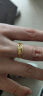 六福珠宝足金龙凤结婚对戒黄金戒指女款 计价 B01TBGR0018 约3.44克 实拍图