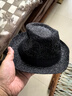 BILLSURF 英伦爵士礼帽男户外休闲百搭透气绅士小礼帽女复古帽子演出帽男 黑色 均码56-58cm 实拍图