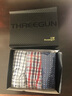 三枪（THREEGUN）内裤男士纯棉梭织阿罗裤宽松大码青年平角裤四角短裤睡裤居家裤 组7-白线格+小蓝格+小灰格 3条 L 实拍图