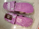 乐拖拖鞋女夏季浴室防滑排水软底居家凉拖鞋 紫色40-41(适合39-40) 实拍图