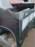 贝鲁托斯婴儿床可折叠移动拼接床带尿布台小户型新生儿bb床便携式睡床 灰色+尿布台+置物架+音乐铃+摇杆 实拍图