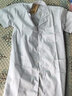烈焰战队医生用白大褂 男女夏季薄款短袖医院工作服护士服 学生化学实验服 短袖涤棉白大褂 180（建议150-170斤） 实拍图