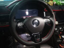 徐记 真皮手缝方向盘套适用大众迈腾ID.4X途观L朗逸id3速腾帕萨特探岳 黑皮+左右afc翻毛-黑线 所有车型可定制 实拍图