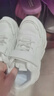 哈比熊（HOBIBEAR）童鞋春秋儿童运动鞋小白鞋男童鞋革面休闲女童鞋GS7593 白色32码 实拍图
