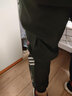 阅乡工装裤男裤潮流休闲裤男春夏季裤子男韩版宽松哈伦裤百搭小脚束脚 K9833 黑色黑条 3XL 实拍图