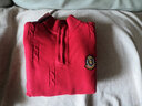 北极绒男童毛衣2025新款儿童春装拉链毛衣中大童8-15岁洋气内搭针织衫潮 红色加绒 160 cm（建议身高150cm左右） 实拍图
