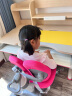 光明园迪（GMYD） 儿童学习桌椅套装可升降学生书桌健康多功能写字桌诚者F120 诚者F120糖果粉+A6P椅宁静灰 实拍图