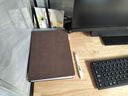 木雷 笔记本本子高颜值文具礼盒日记本读书成人软皮面记事本商务高档办公工作用会议记录定制可印logo 758-B5尊贵蓝 实拍图