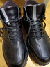 戈耐真皮商务休闲鞋男士秋冬季加绒加厚保暖二棉鞋靴防滑工作爸爸男鞋 真牛皮【羊毛+聚酯纤维混合】 41 码 (255mm) 实拍图