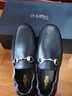 金利来（Goldlion）豆豆鞋男鞋秋季商务休闲鞋鹿皮革皮鞋柔软一脚蹬套脚驾车乐福鞋 黑色 40 实拍图