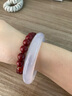 中国黄金（CHINA GOLD）冰透紫罗兰玉髓手镯女款冰种荔枝冻玛瑙玉镯子送妈妈老婆生日礼物 紫罗兰【54-56mm】 实拍图