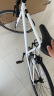 迪卡侬speed500城市通勤自行车公路男女学生单车 speed500白色 L码(185-200CM)（脚撑单独购买） 实拍图