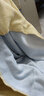 南极人（Nanjiren）牛奶绒被套200x230cm单件冬季加绒加厚1.5被罩珊瑚绒法兰绒被子套 贝壳边-天空蓝-奶黄【双面加绒】 220x240cm-单被套 实拍图
