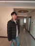 石墨烯翻领棉服秋冬新款男士休闲保暖棉衣防风中年毛领轻薄外套 2851黑色 2XL【体重120-140斤】 实拍图