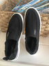 沙驰男鞋休闲鞋春秋季新款套脚休闲布鞋男士驾车鞋一脚蹬懒人鞋乐福鞋 黑色 39 【皮鞋码】 实拍图