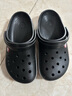 CROCS卡骆驰卡骆班洞洞鞋时尚百搭男鞋休闲鞋舒适沙滩鞋|11016 黑色-001 37 /38(230mm) 实拍图
