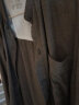 无印良品（MUJI）女式法兰绒 立领衬衫 格子 内搭 衬衣 纯棉 全棉 BCB19C1A 棕色 M 实拍图