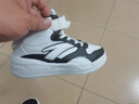 安踏（ANTA）儿童运动鞋男大童2024秋冬百搭小白鞋魔术贴高帮板鞋A12438002 实拍图