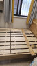 意米之恋实木床多功能北欧双人床厚板带夜灯储物床 框架款 1.35m*2m JX-10 实拍图
