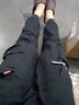 楠子汉 春秋季工装裤男潮牌束脚宽松学生休闲裤子男韩版潮流百搭 黑色B13 L 实拍图