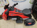 哈哈怪儿童电动摩托车儿童摩托车3-6岁儿童电动车玩具车可坐人儿童车 标配红|6V4电瓶+单驱 实拍图