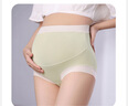 猫人（MiiOW）孕妇内裤女纯棉裆抑菌高腰全托腹怀孕期专用孕早中晚期大码短裤 裸肤+奶白+浅咖 3条 XL 建议体重126-145斤 实拍图