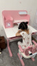 Hello Kitty【送货到家】儿童学习桌中小学生书桌椅可升降写字桌椅套装男女孩 0.8米抗醛桌面+脚踏椅 粉 晒单实拍图