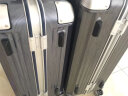 古思图拉杆箱 铝框防刮行李箱男万向轮旅行箱女大容量拉杆箱登机箱 黑灰拉丝 26英寸 实拍图