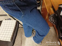 威觉（WEIJUE）牛仔裤男夏季裤子男士宽松直筒工装阔腿纯色休闲裤九分长裤 中蓝色 L 实拍图