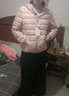雪中羽皇轻薄羽绒服女连帽2025年秋冬新款休闲小个子白鸭绒保暖防寒外套 粉色 M (160) (80-95斤） 实拍图