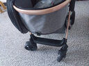 逗逗熊婴儿推车高景观童车宝宝可坐可平躺双向避震折叠BB轻便手推车  旗舰版卡其+坐躺+单手收+遮阳蚊帘+后轮高配+餐盘 实拍图