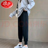 浪莎运动裤女春夏款宽松休闲裤子针织小个子束脚哈伦裤卫裤 实拍图