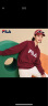 斐乐（FILA）官方多彩卫衣长袖情侣装宽松时尚运动连帽套头衫男女上衣印花 秀峰绿-GN S 165/88A 实拍图