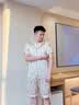 俞兆林睡衣男纯棉100%夏季短袖短裤薄款套装男士夏天大码卡通全棉家居服 NSALM-9526 【100%纯棉】 2XL （建议140-160斤） 实拍图