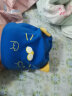 贝娜茜 婴儿帽子春秋冬季新生儿胎帽纯棉男女薄款宝宝帽套头 深蓝色套装 0-12个月 实拍图