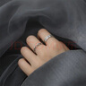 伊莉洛 戒指男款潮流套装嘻哈食指复古小众轻奢时尚开口指环可调节尾戒 复古嘻哈戒指【2件套】 实拍图