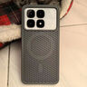 XFMF【超强散热】适用于小米15手机壳tpu边框软全包大孔透气红米K70至尊外壳1413xiaomi简约保护套男女 钛灰色【全包大孔散热磁吸壳】 小米 14 实拍图