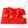传乐星（CHUANLEXING）蛇宝满月婴儿衣服百天百日宴夏季薄款男女新生儿连体衣喜庆套装 满月啦-烫金蛇（春秋长款+帽袜） 59cm (9-12斤/0-3月)满月 实拍图