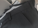 传棨 西裤男修身免烫西服裤商务休闲面试上班西装裤男士职业正装裤子 夏季薄款黑色 32(2.4尺) 实拍图