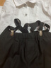 衣诺坊 六一儿童礼服演出服 幼儿园表演服套装 小学生大合唱演出服装 黑色男:衬衫+短裤+背带+领结袜子 130 （建议体重：42-54斤） 实拍图