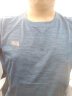 乔丹QIAODAN短袖速干t恤男士冰丝上衣夏季圆领运动衫透气服 黛蓝-舒适面料 M 实拍图