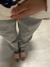 米度丽孕妇裤春秋外穿冬季加厚保暖孕妇装秋冬长裤孕妇裤子宽松 樱花绒款-浅花灰 L码（建议：100-130斤） 实拍图