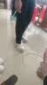 特步（XTEP）女鞋春季皮面防水跑步鞋2026新款冬休闲老爹鞋轻便旅游运动鞋子女 帆白/香皮灰 38 实拍图