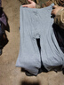 雅鹿大码秋裤男纯棉保暖裤加肥加大打底棉毛裤保暖内衣男士秋衣秋裤 纯棉秋裤（深灰） 5XL 【190-230斤】 实拍图