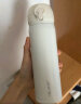 德琅（DELANG）精选品牌弹盖热水杯DL8108不锈钢便携旅行车载保温杯男女420ml 米白 实拍图